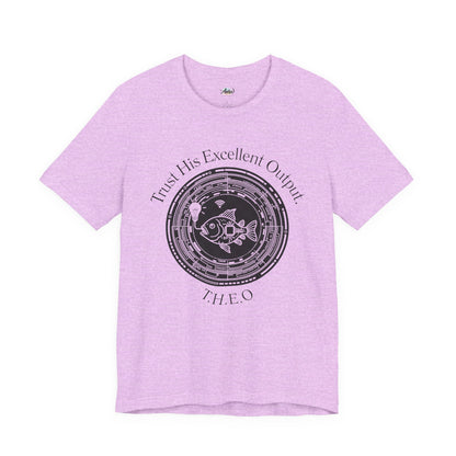 Personalized Spiritual Fish Circle Design Graphic Tee