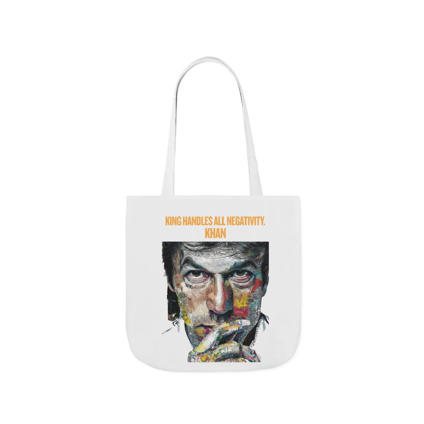 Personalized Initial Quote Khan Canvas Tote Custom Name