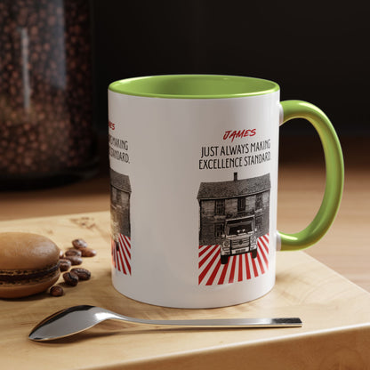 Personalized Vintage Car Accent Coffee Mug