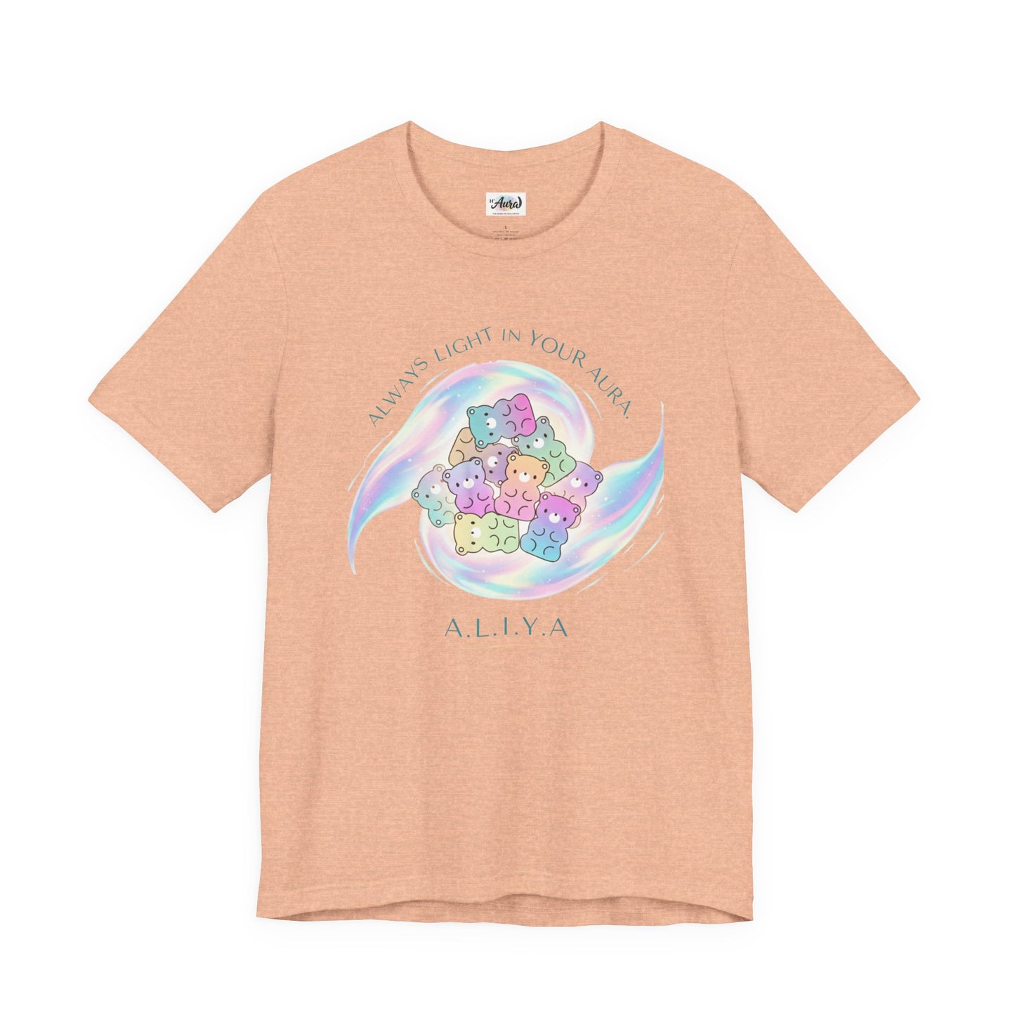 Personalized Pastel Teddy Heart Tee