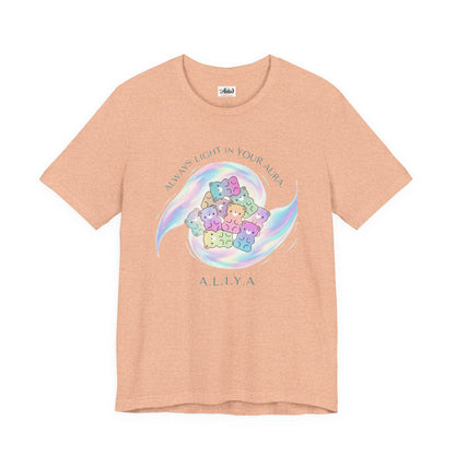 Personalized Pastel Teddy Heart Tee