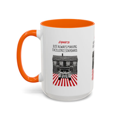Personalized Vintage Car Accent Coffee Mug