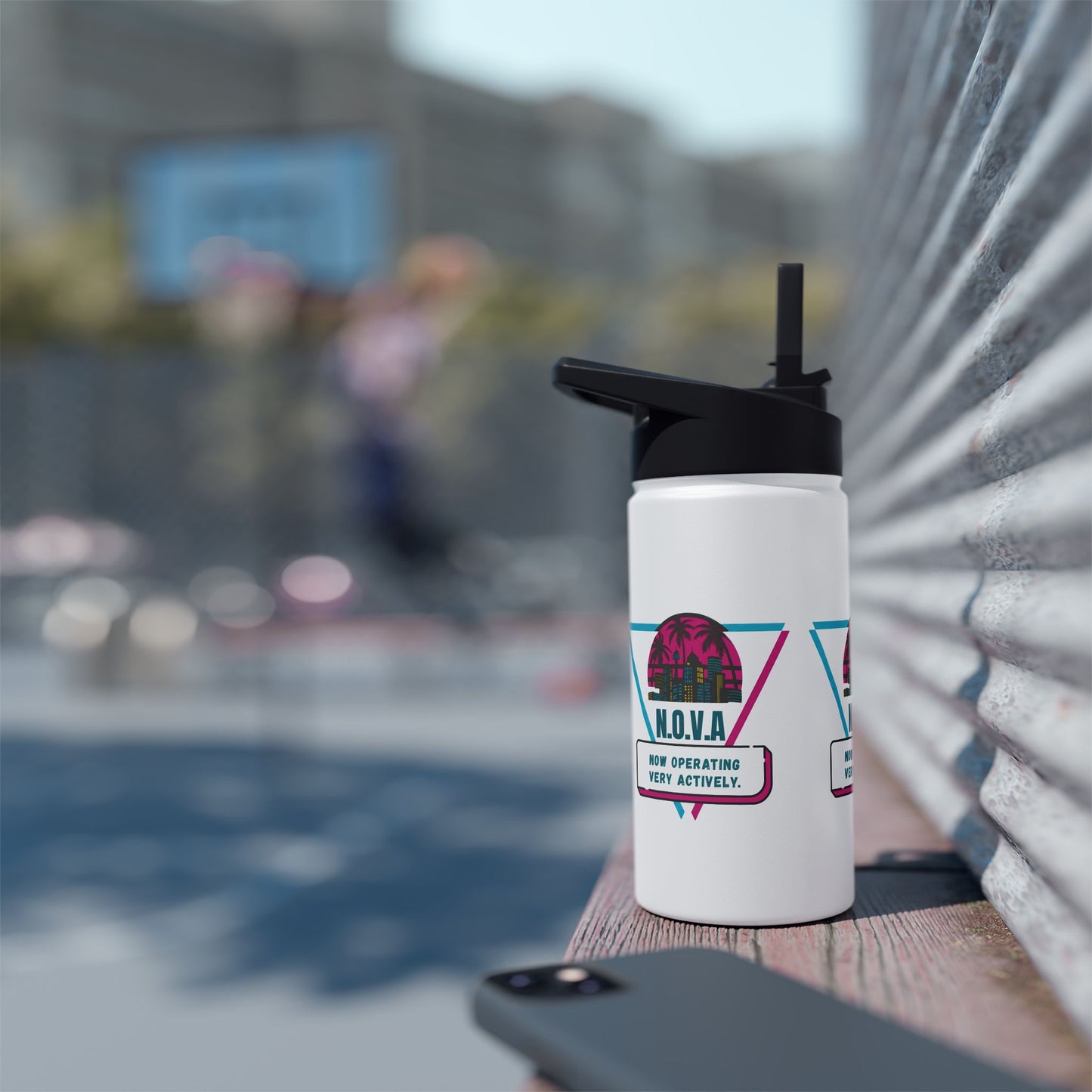 Personalized Initial Quote Building Stainless Steel Water Bottle