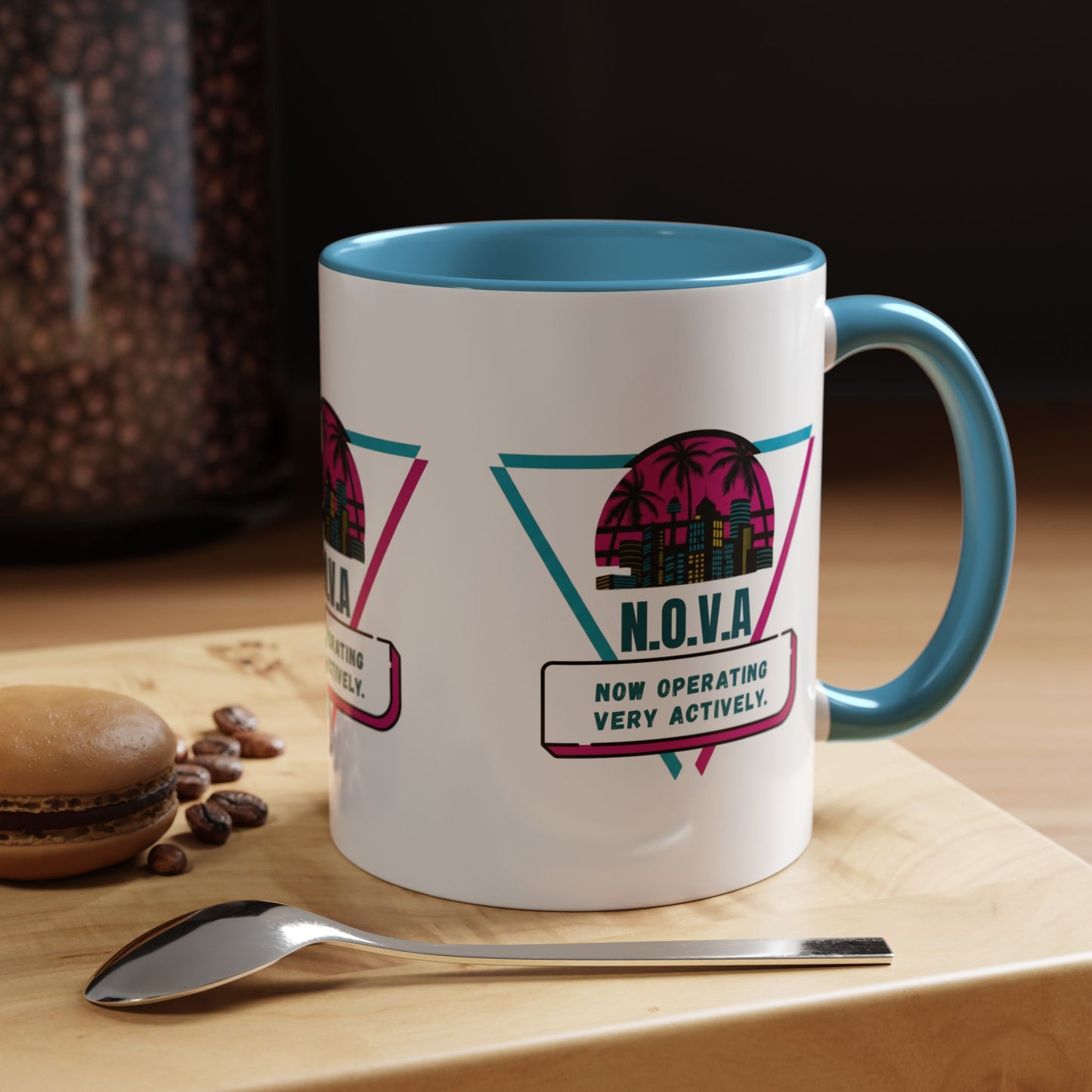 Personalized Building View Accent Coffee Mug
