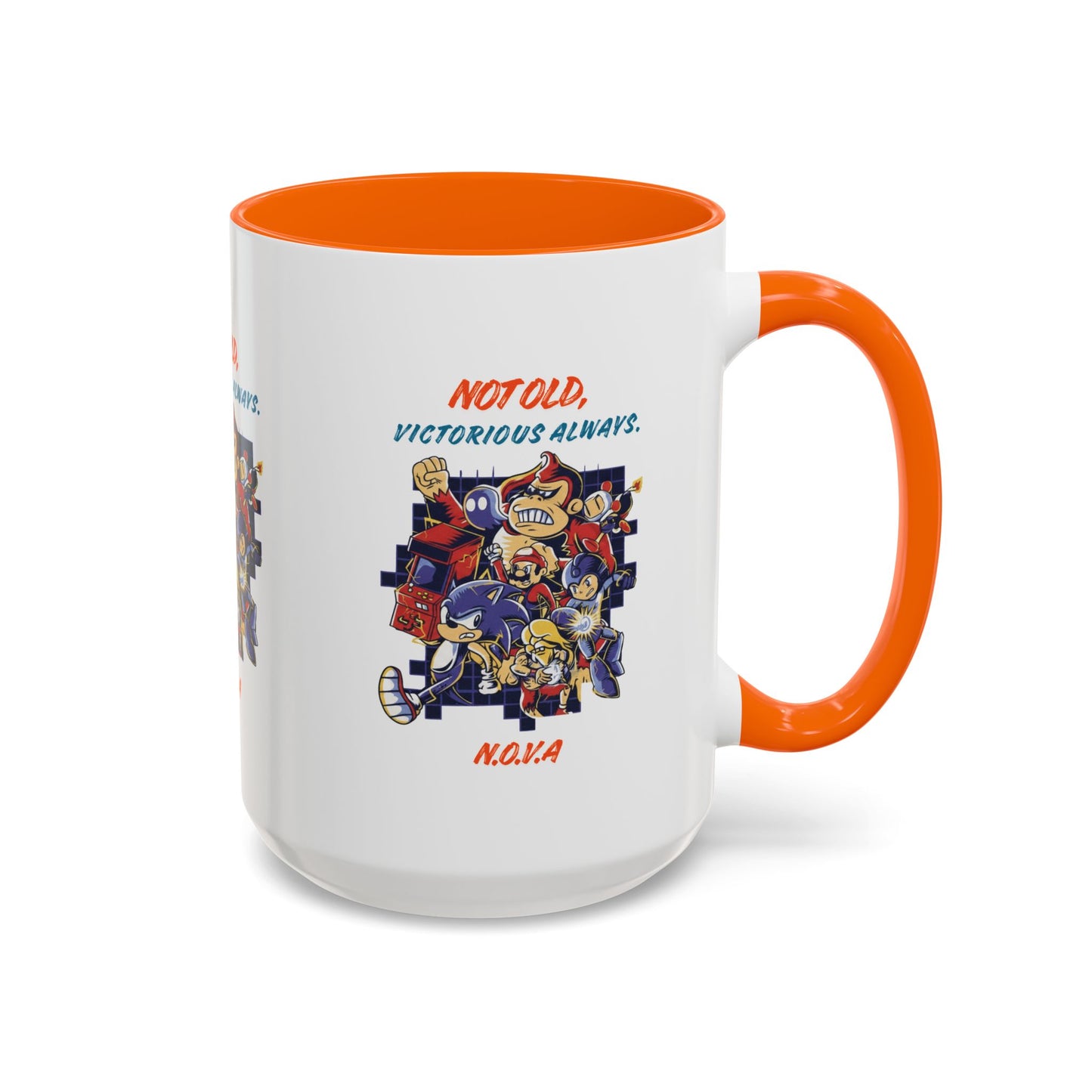 Personalized Victory Cartoon Accent Coffee Mug