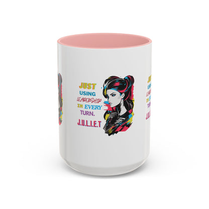 Personalized Vintage Girl Accent Coffee Mug