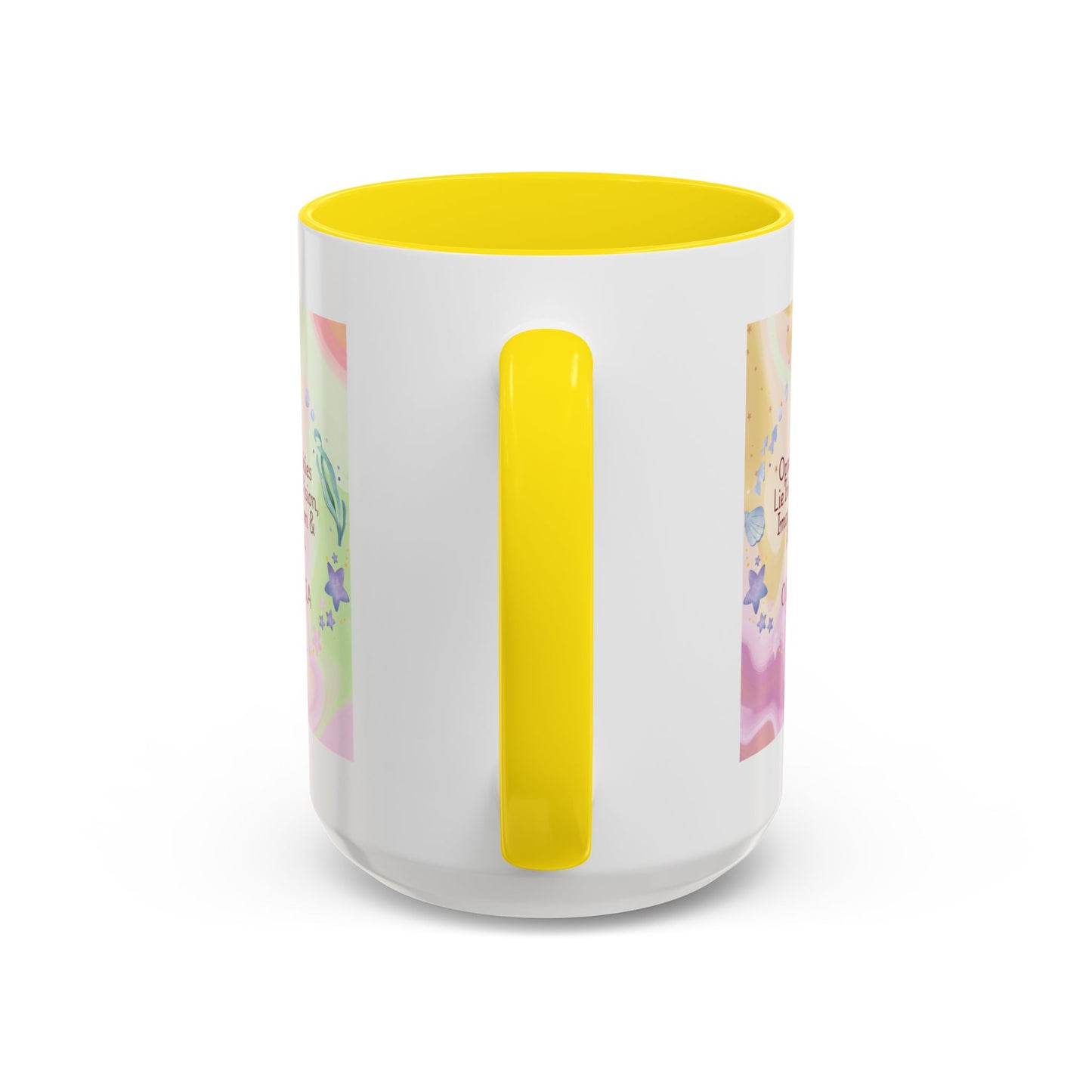 Personalized Ocean Theme Accent Coffee Mug