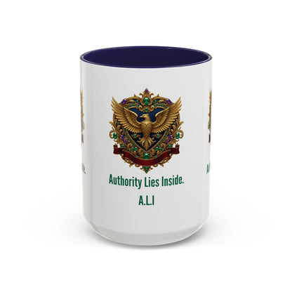 Personalized Initial Eagle Accent Coffee Mug