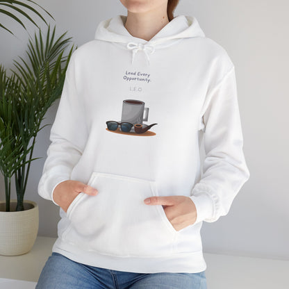 Personalized Coffee and Sunglasses Hooded Sweatshirt