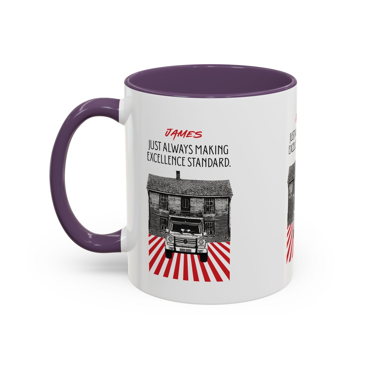 Personalized Vintage Car Accent Coffee Mug