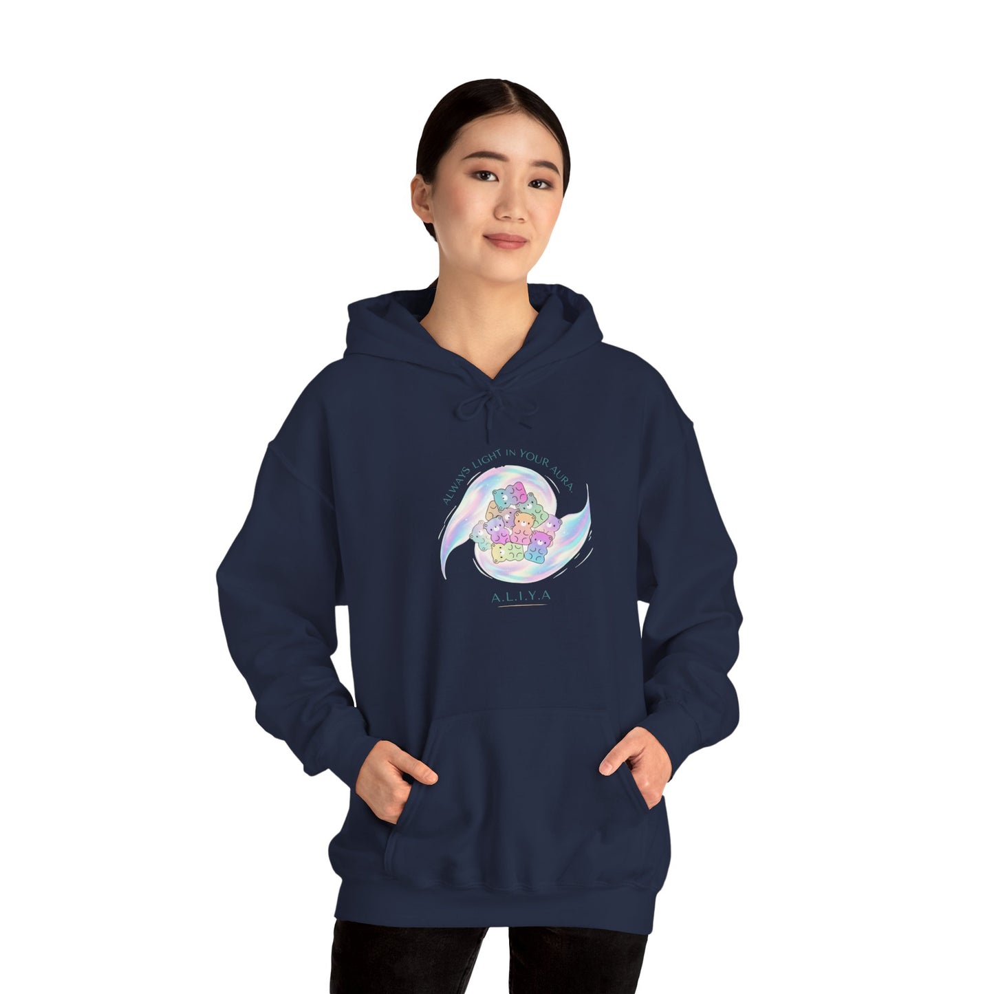 Personalized Pastel Teddy Hooded Sweatshirt