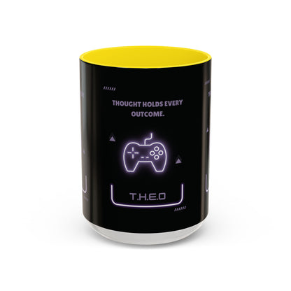 Personalized Initial Game Controller Accent Coffee Mug