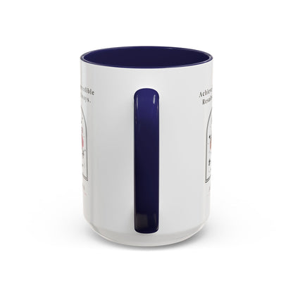 Personalized Initial Floral Moon Accent Coffee Mug