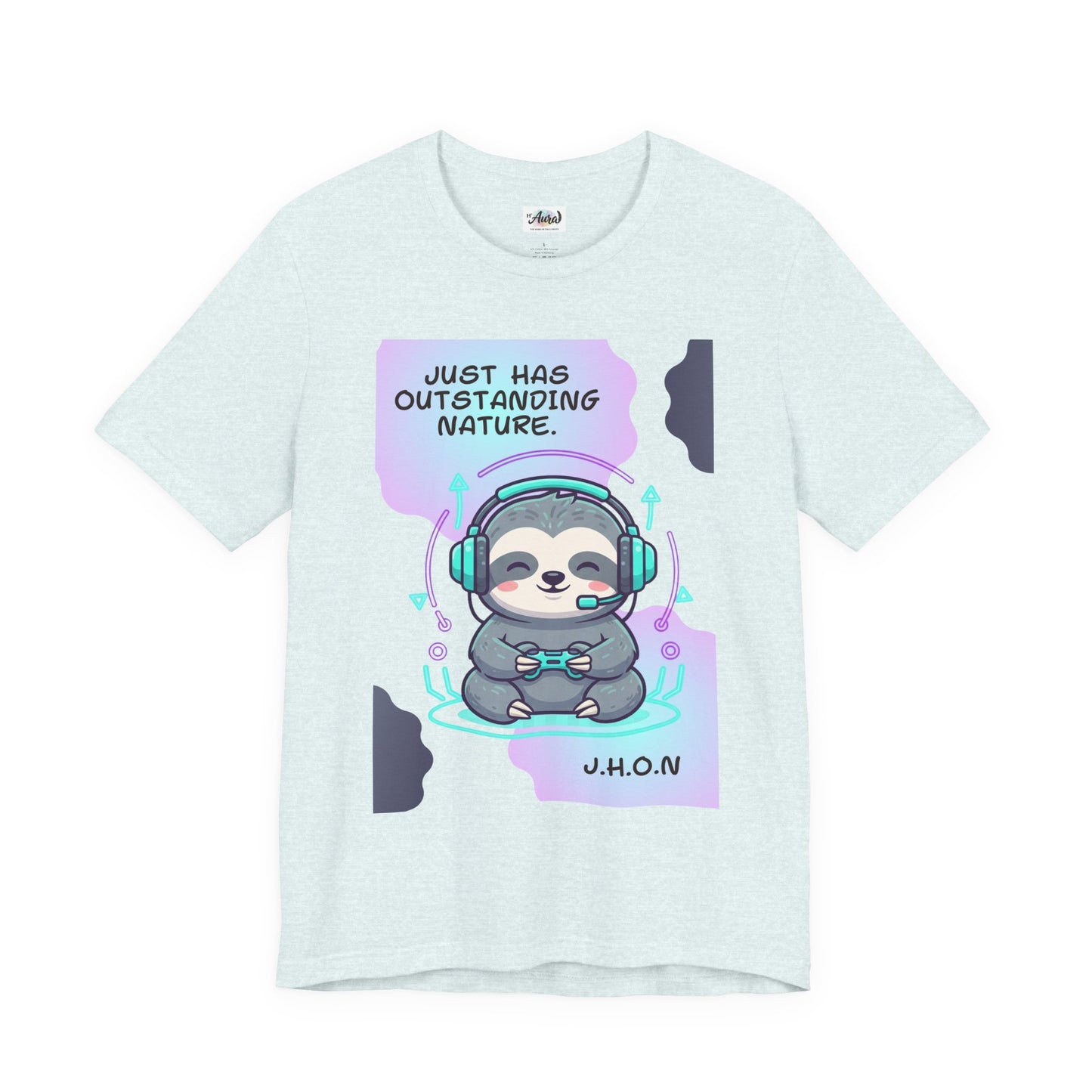 Personalized Sloth Gamer Tee