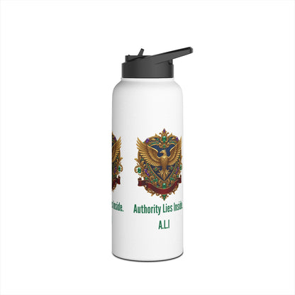Personalized Initial Quote Eagle Stainless Steel Water Bottle