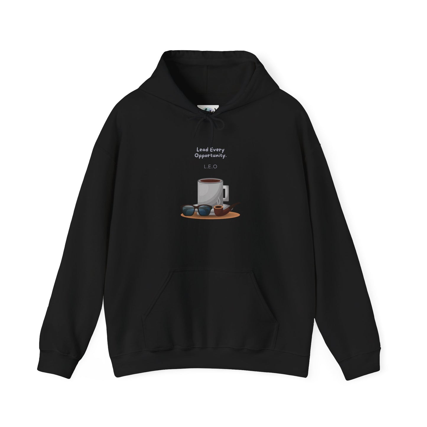 Personalized Coffee and Sunglasses Hooded Sweatshirt