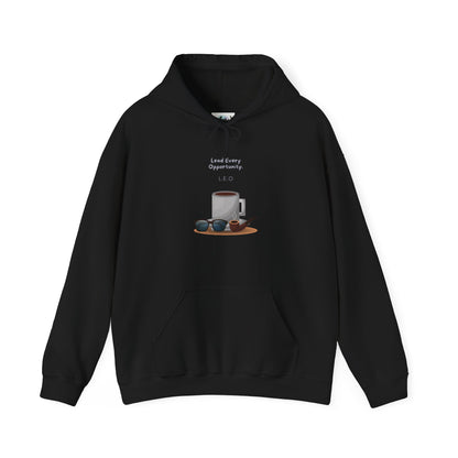 Personalized Coffee and Sunglasses Hooded Sweatshirt