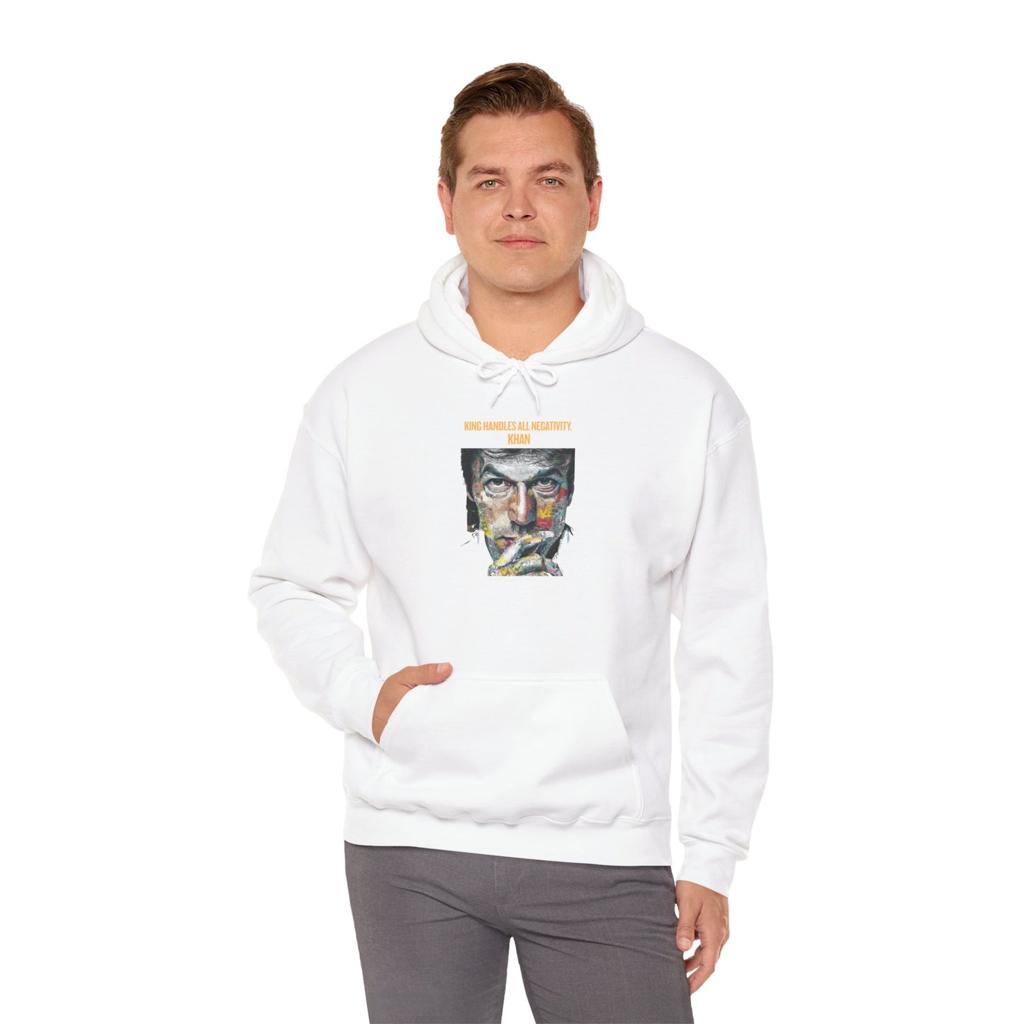 Personalized Khan Graphic Hooded Sweatshirt