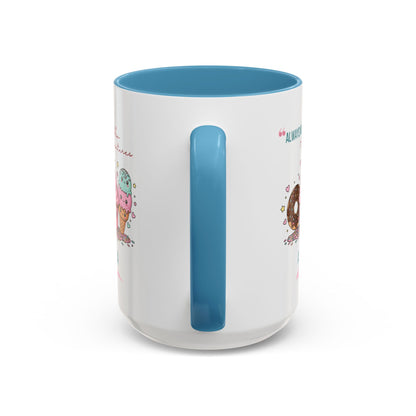 Personalized Initial Sweet Treat Accent Coffee Mug