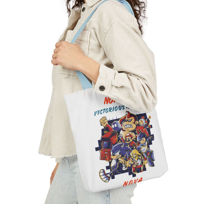 Personalized Initial Quote Cartoon Canvas Tote Custom Name