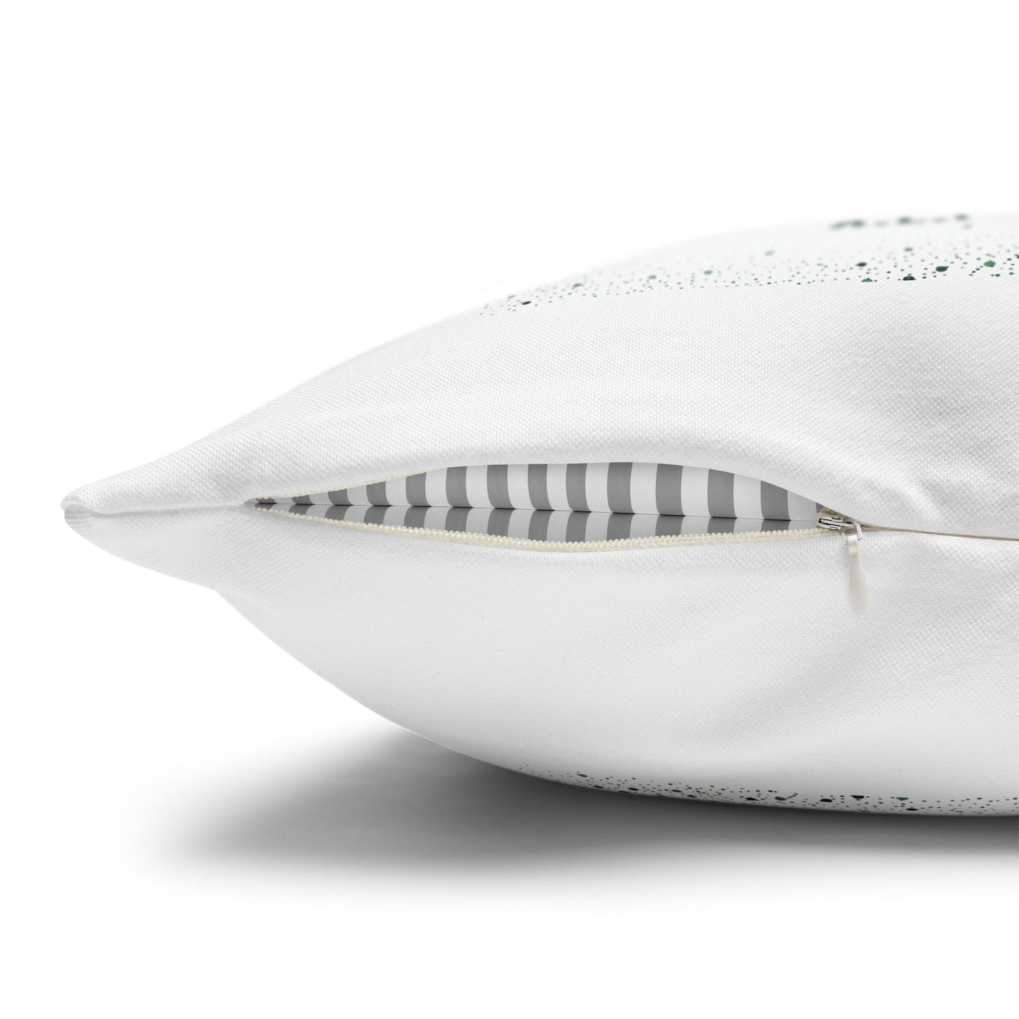 Personalized Initial Quote Lion — Custom Sayings on Square Poly Canvas Pillowcase