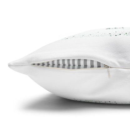 Personalized Initial Quote Lion — Custom Sayings on Square Poly Canvas Pillowcase