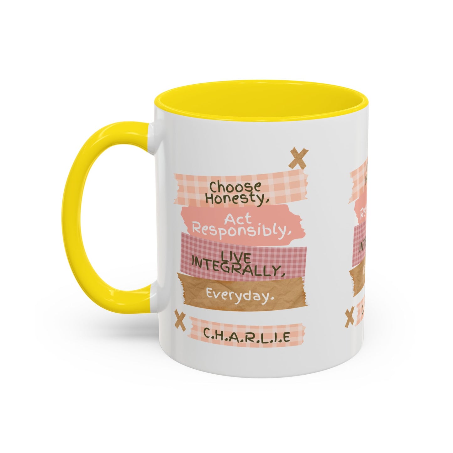 Personalized Message Pieces Accent Coffee Mug