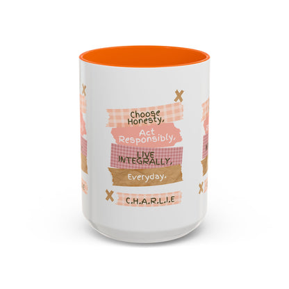 Personalized Message Pieces Accent Coffee Mug