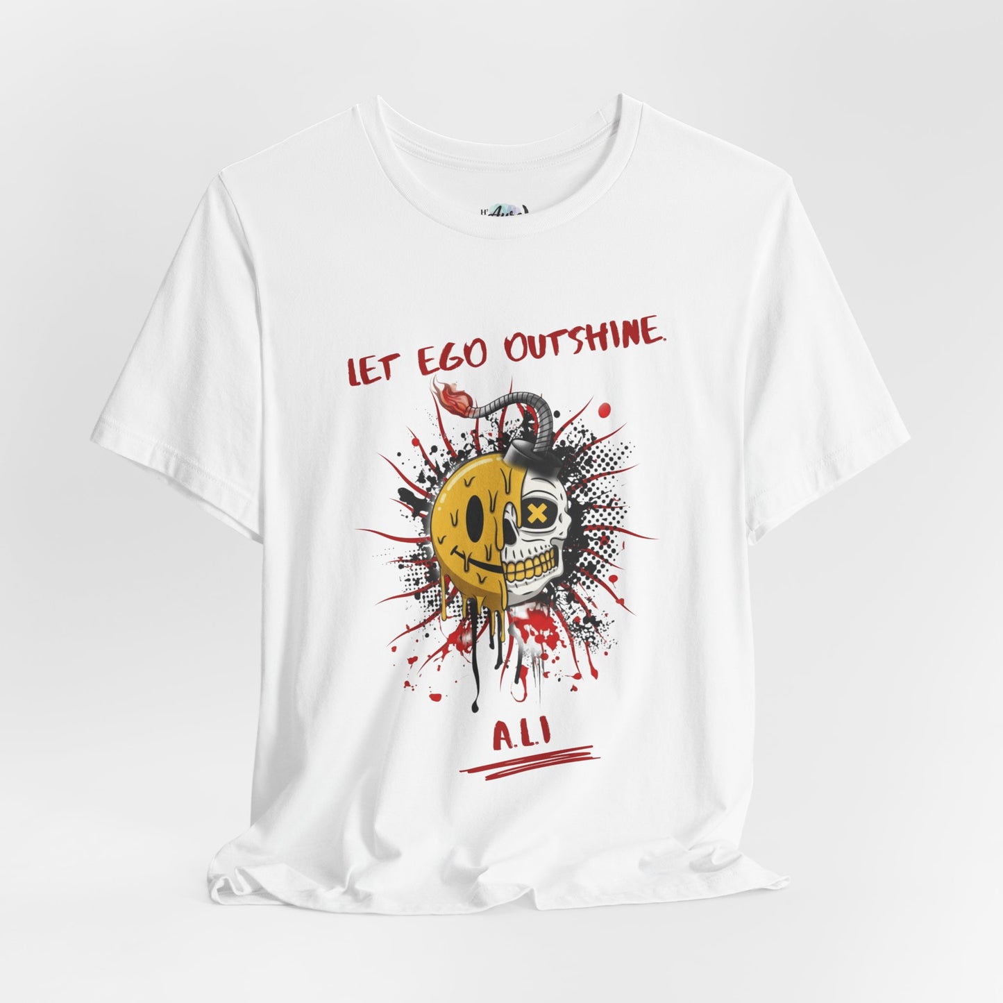 Personalized Split Smile Skull Design Tee