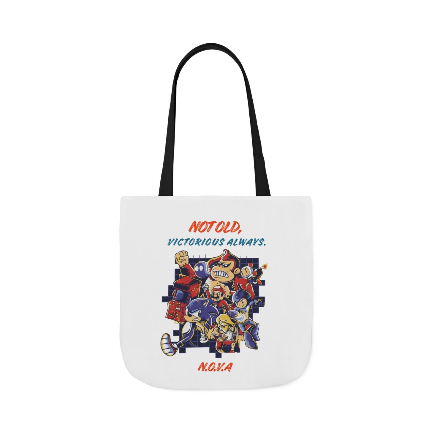 Personalized Initial Quote Cartoon Canvas Tote Custom Name