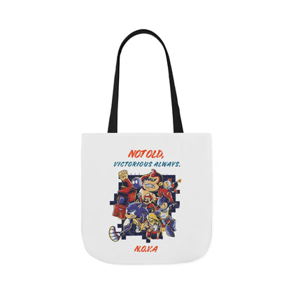 Personalized Initial Quote Cartoon Canvas Tote Custom Name