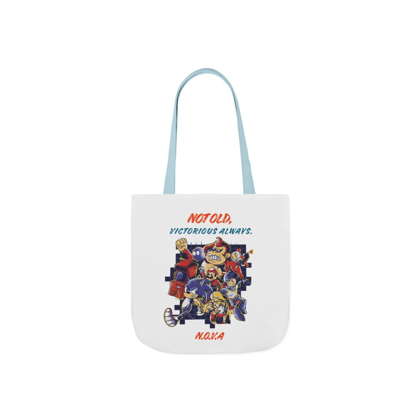 Personalized Initial Quote Cartoon Canvas Tote Custom Name
