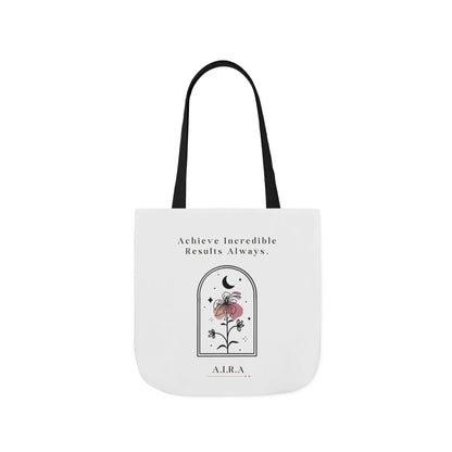 Personalized Initial Quote Floral Moon Canvas Tote Custom Name