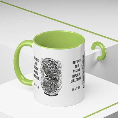 Personalized Owl Vision Accent Coffee Mug