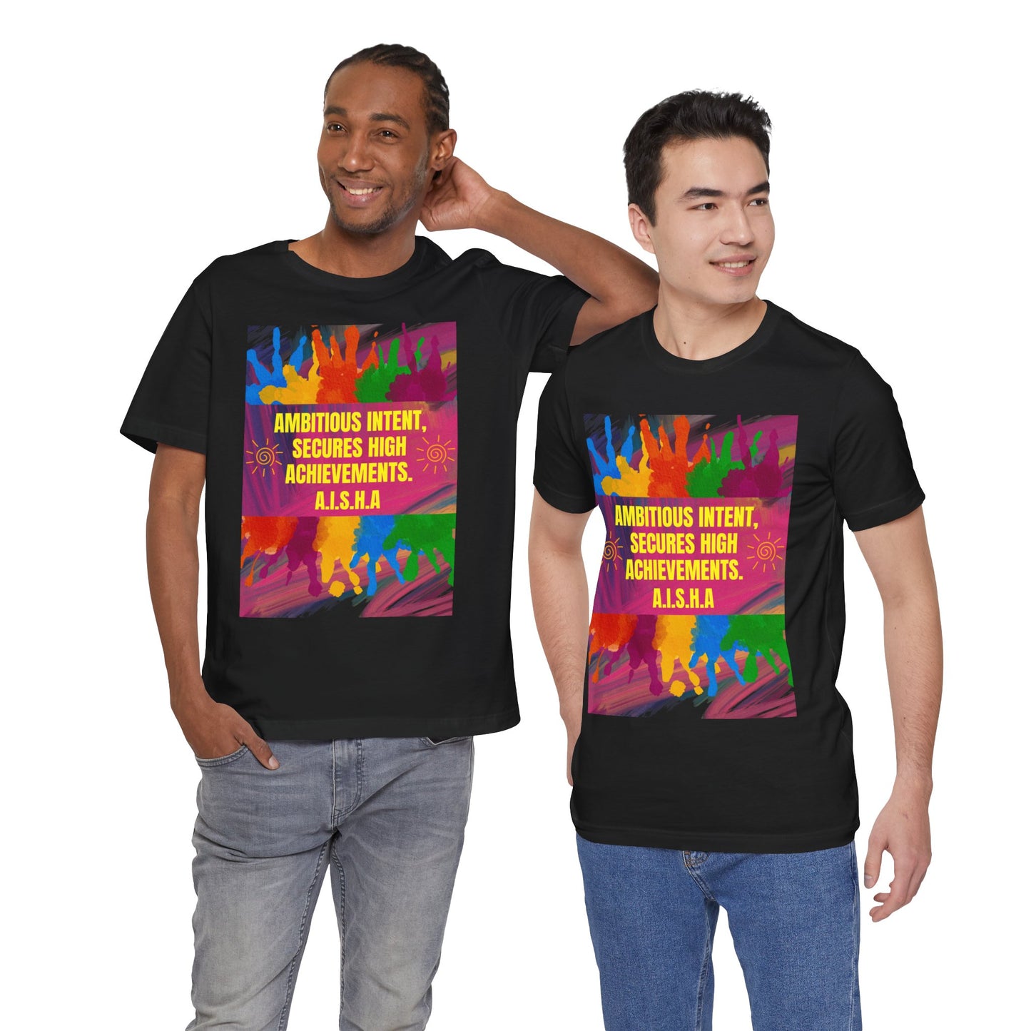 Personalized Colorful Motivational Graphic Tee