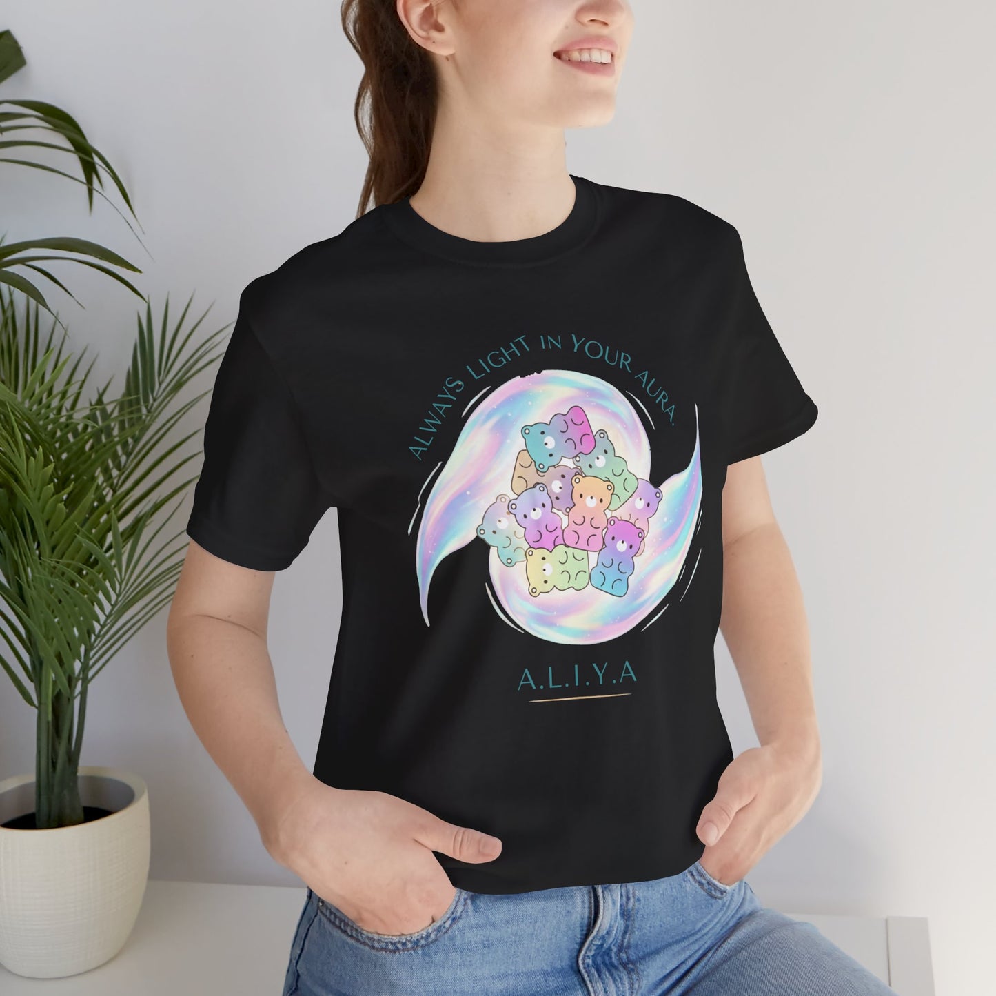 Personalized Pastel Teddy Heart Tee