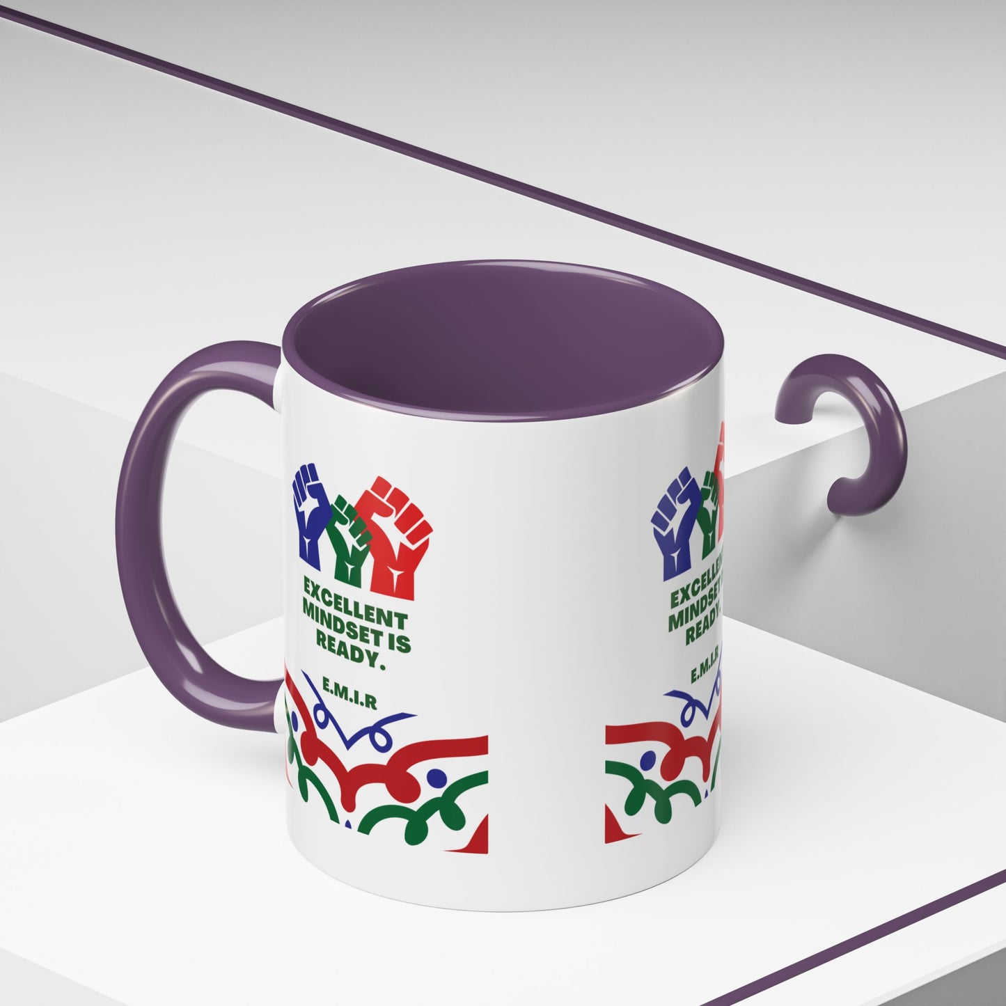 Personalized Initial Victory Accent Coffee Mug