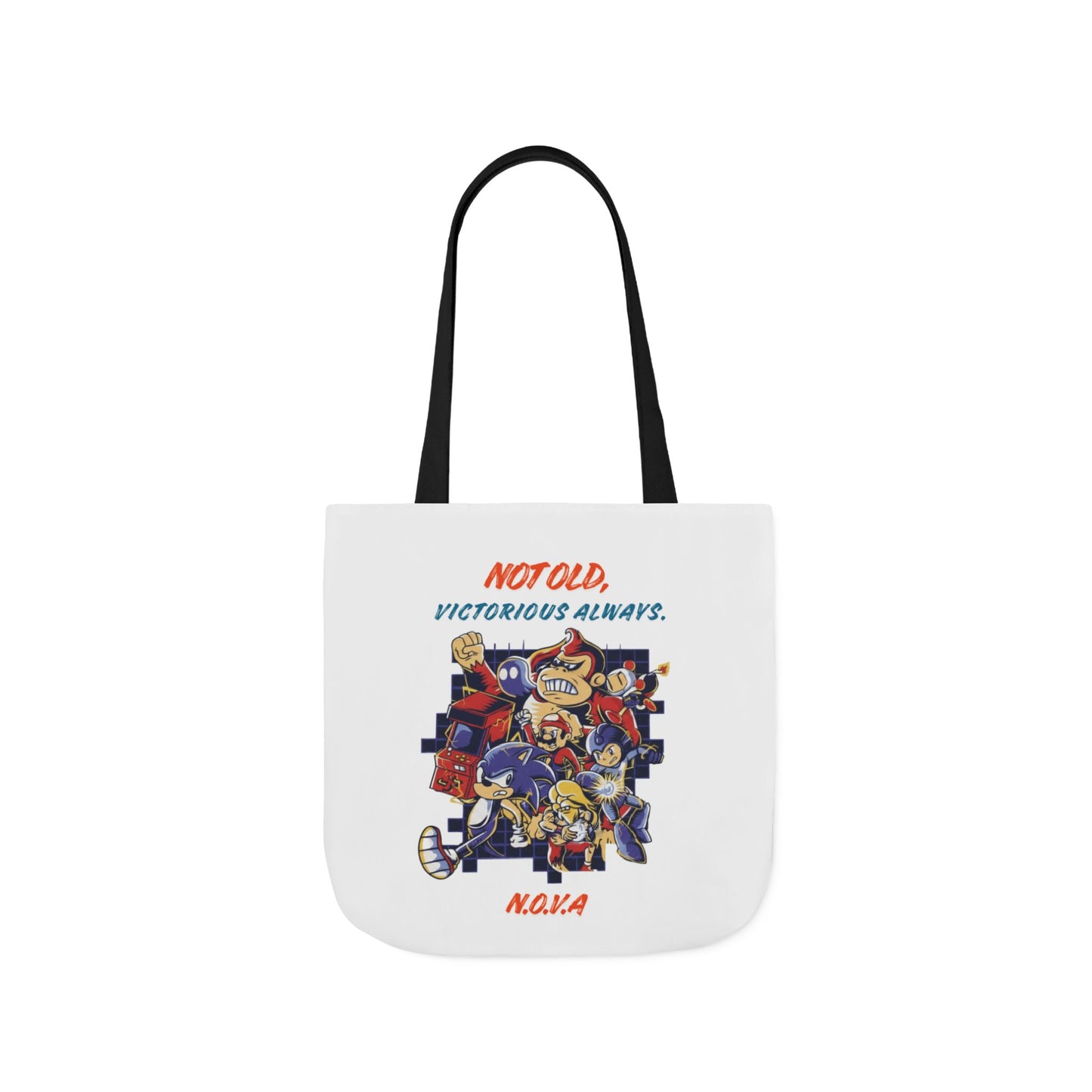 Personalized Initial Quote Cartoon Canvas Tote Custom Name