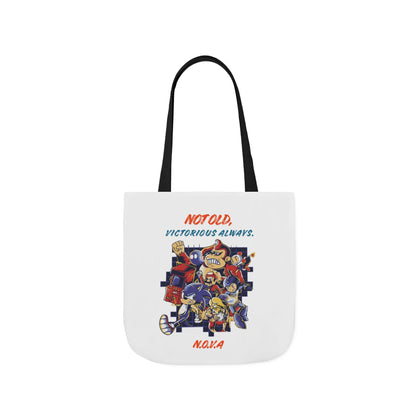 Personalized Initial Quote Cartoon Canvas Tote Custom Name