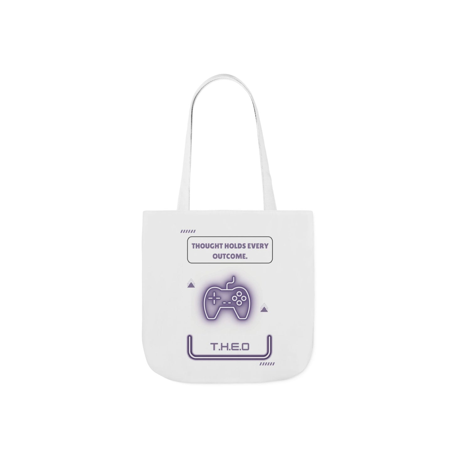 Personalized Initial Quote Game Controller Canvas Tote Custom Name