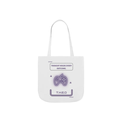 Personalized Initial Quote Game Controller Canvas Tote Custom Name