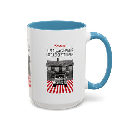Personalized Vintage Car Accent Coffee Mug