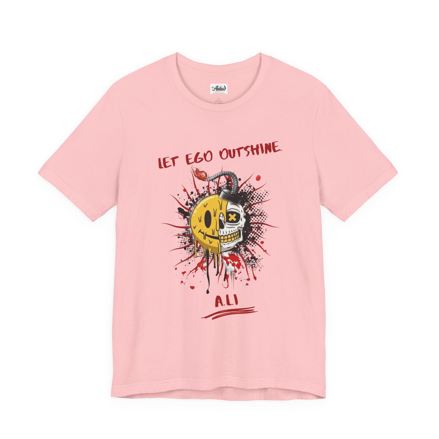 Personalized Split Smile Skull Design Tee