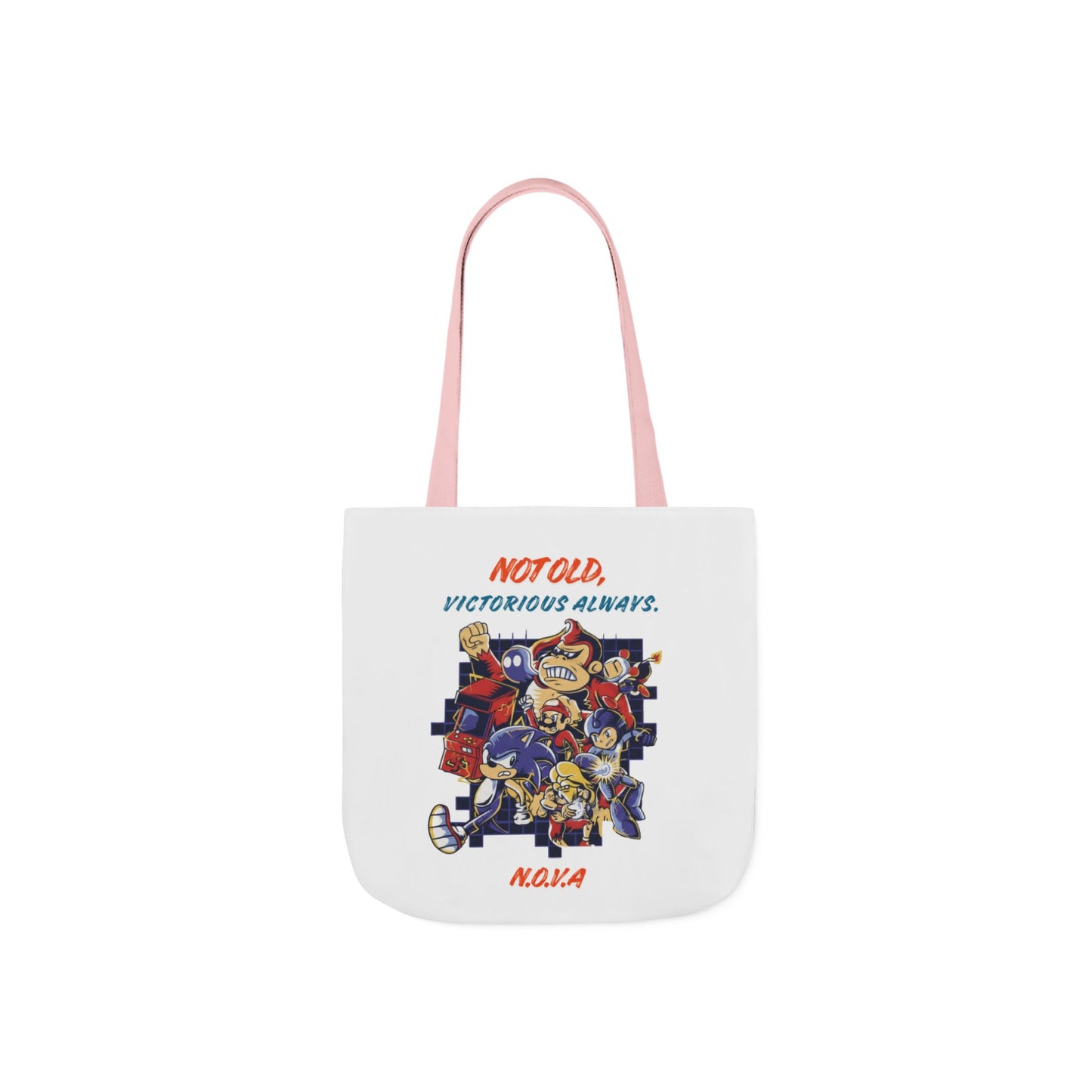 Personalized Initial Quote Cartoon Canvas Tote Custom Name