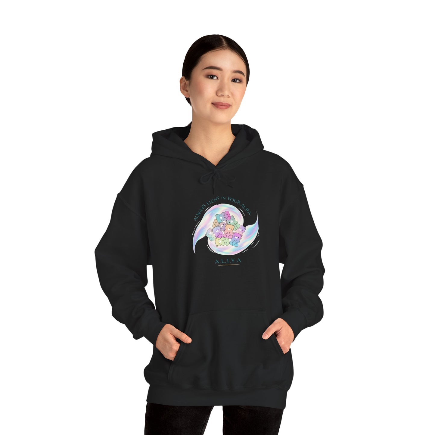 Personalized Pastel Teddy Hooded Sweatshirt