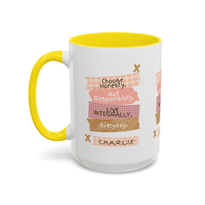 Personalized Message Pieces Accent Coffee Mug