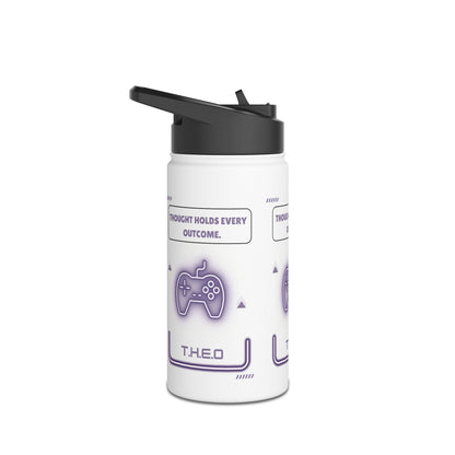 Personalized Initial Quote Controller Stainless Steel Water Bottle