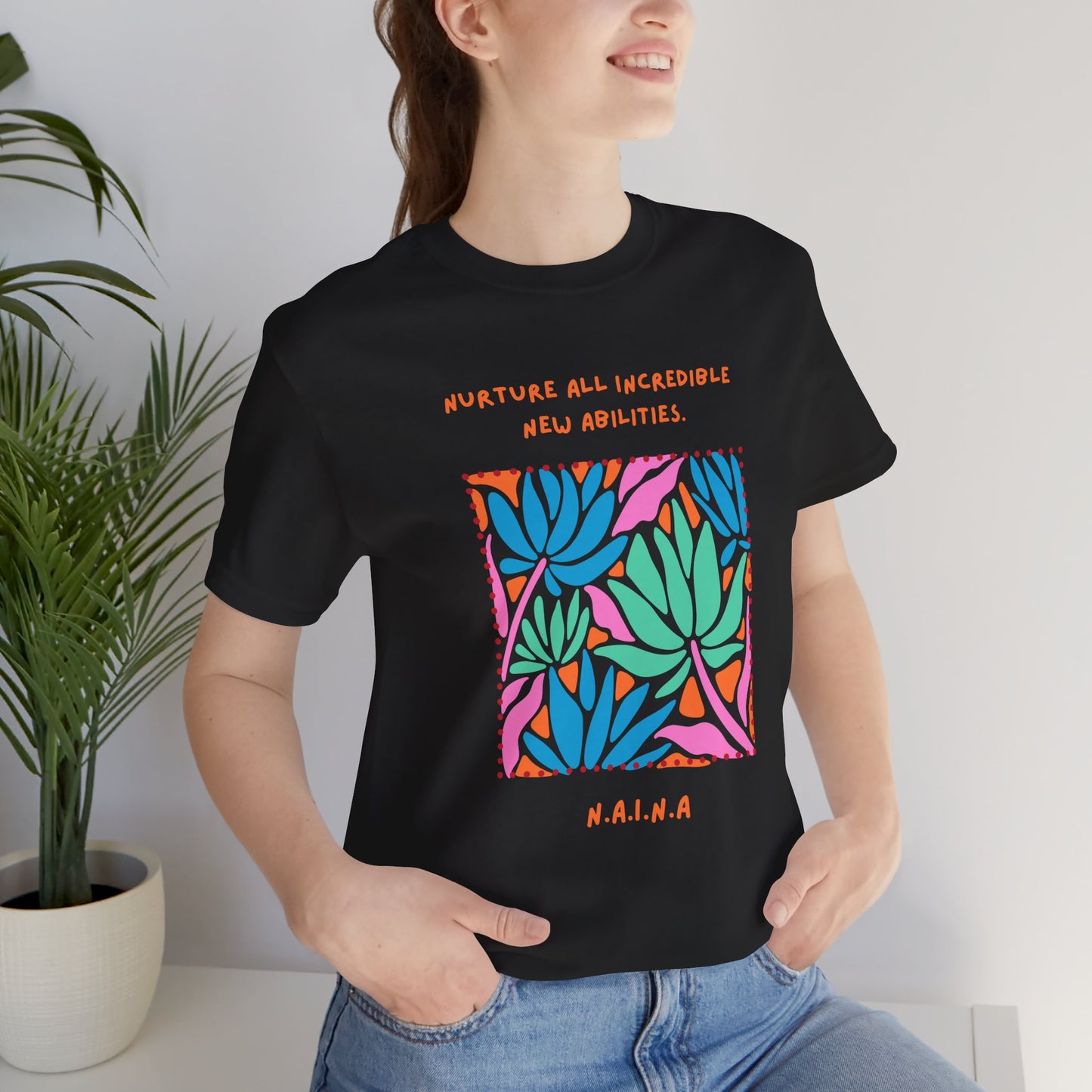 Personalized Floral Empowerment Tee