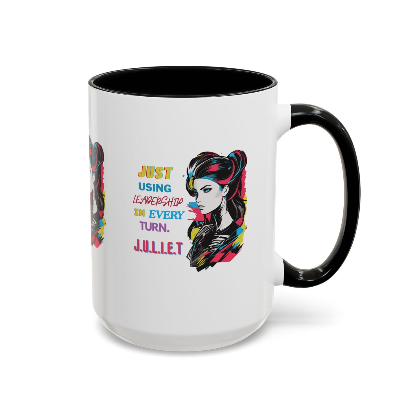 Personalized Vintage Girl Accent Coffee Mug