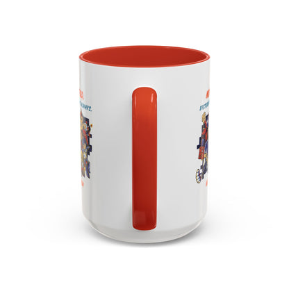 Personalized Victory Cartoon Accent Coffee Mug